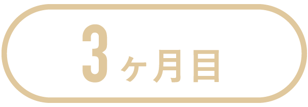 3ヶ月目